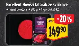 Albert Excellent Hovězí tatarák ze svíčkové nabídka