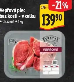 Albert Vepřová plec bez kosti - v celku nabídka