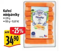 Albert Kuřecí minipárečky nabídka