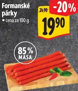 Albert Formanské párky nabídka