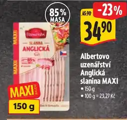Albert Albertovo uzenářství Anglická slanina MAXI nabídka