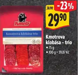Albert Kmotrova klobása - trio nabídka