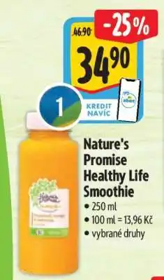 Albert Nature’s Promise Healthy life Smoothie nabídka