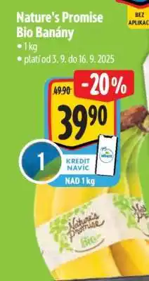 Albert Nature’s Promise Bio Banány nabídka