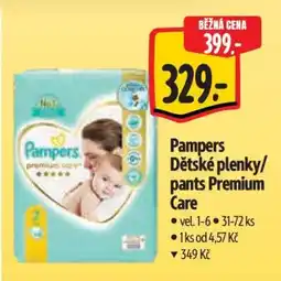 Albert Pampers Dětské plenky/pants Premium Care nabídka