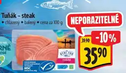 Albert Tuňák steak nabídka