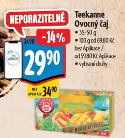 Albert Teekanne ovocný čaj nabídka
