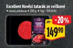 Albert Excellent Hovězí tatarák ze svíčkové nabídka