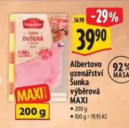 Albert Albertovo Uzenářství Šunka výběrová MAXI nabídka
