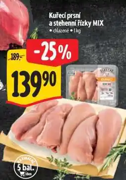 Albert Kuřecí prsí a stehenní řízky MIX nabídka