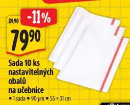 Albert Sada 10 ks nastavitelných obalů na učebnice nabídka