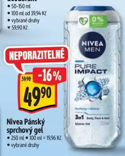 Albert Nivea Pánský sprchový gel nabídka