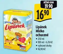Albert Madeta Lipánek Mléko ochucené nabídka