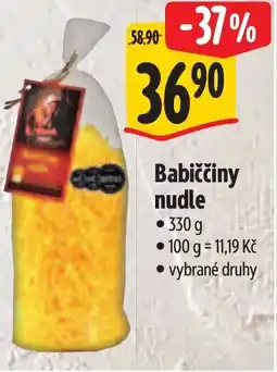 Albert Babiččiny nudle nabídka