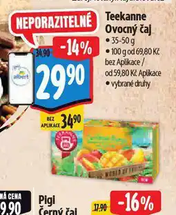 Albert Teekanne ovocný čaj nabídka