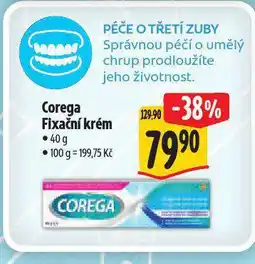 Albert Corega fixační krém nabídka