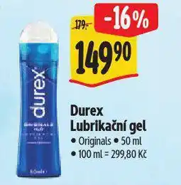 Albert Durex lubrikační gel nabídka