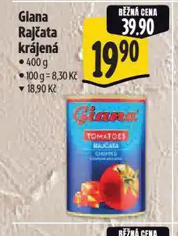 Albert Giana rajčata krájená nabídka