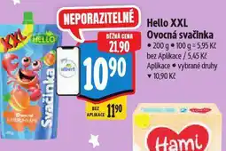 Albert Hello xxl ovocná svačina nabídka