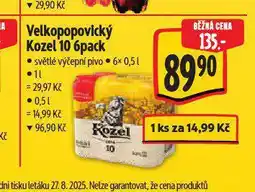 Albert Pivo velkopopovický kozel nabídka