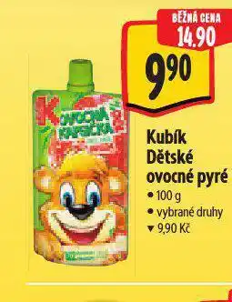 Albert Kubík dětské ovocné pyré nabídka