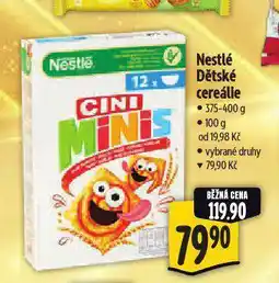 Albert Nestlé dětské cereálie nabídka
