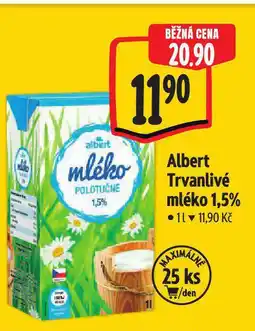 Albert Trvanlivé mléko nabídka