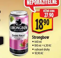 Albert Strongbow cider nabídka