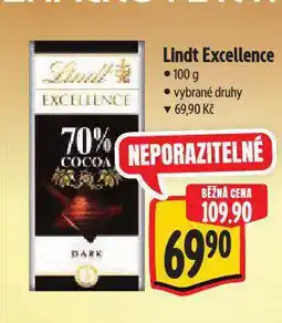 Albert Lindt excellence čokoláda nabídka