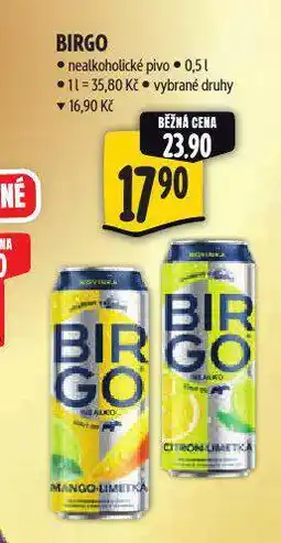 Albert Birgo nealkoholické pivo nabídka