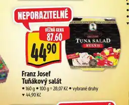 Albert Franz josef tuňákový salát nabídka