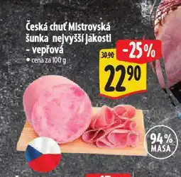 Albert Mistrovská šunka nejvyšší jakosti nabídka