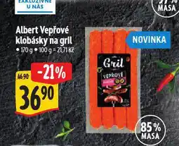 Albert Vepřové klobásky na gril nabídka