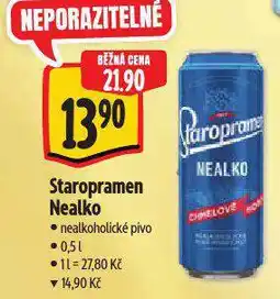 Albert Pivo staropramen nealko nabídka