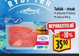 Albert Tuňák steak nabídka
