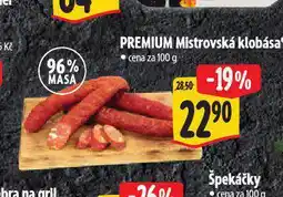 Albert Mistrovská klobása nabídka
