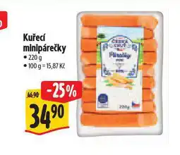 Albert Kuřecí minipárečky nabídka