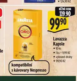 Albert Lavazza kávové kapsle nabídka