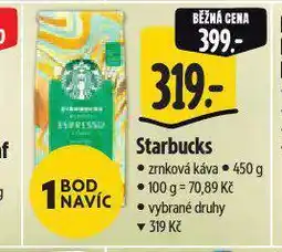 Albert Káva starbucks nabídka