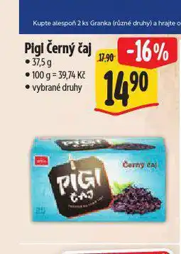 Albert Pigi čaj nabídka