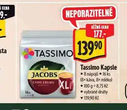 Albert Tassimo kávové kapsle nabídka