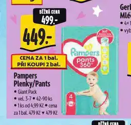 Albert Pampers dětské plenky nabídka