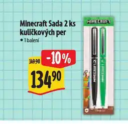 Albert Minecraft sada 2 ks kuličkových per nabídka