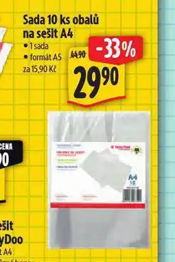 Albert Sada 10 ks obalů na sešit a4 nabídka