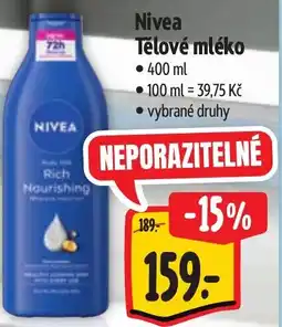 Albert Nivea Tělové mléko nabídka