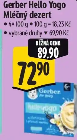 Albert Gerber Hello Yogo Mléčný dezert nabídka