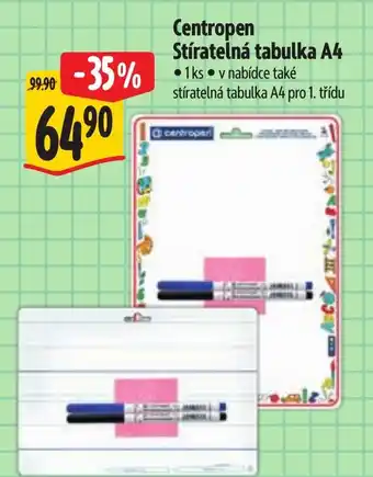 Albert Centropen Stíratelná tabulka A4 nabídka