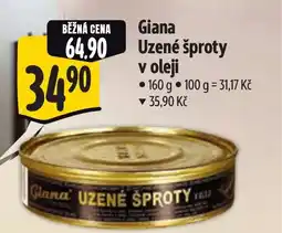 Albert Giana Uzené šproty v oleji nabídka