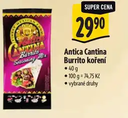 Albert Antica Cantina Burrito koření nabídka