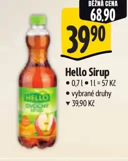 Albert HELLO Sirup nabídka
